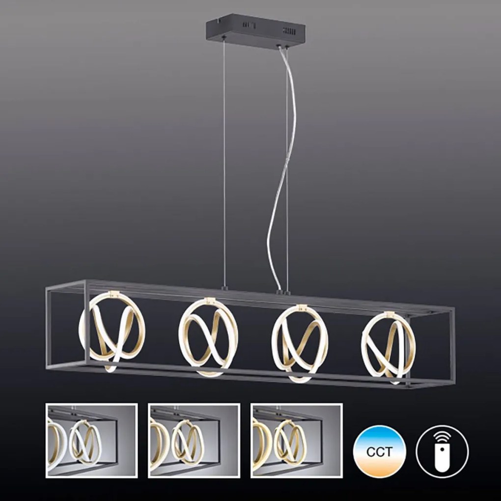 Fischer&Honsel Gisi 60606 Lepel lámpa 4x15W/LED 2700K 5900 lm IP20