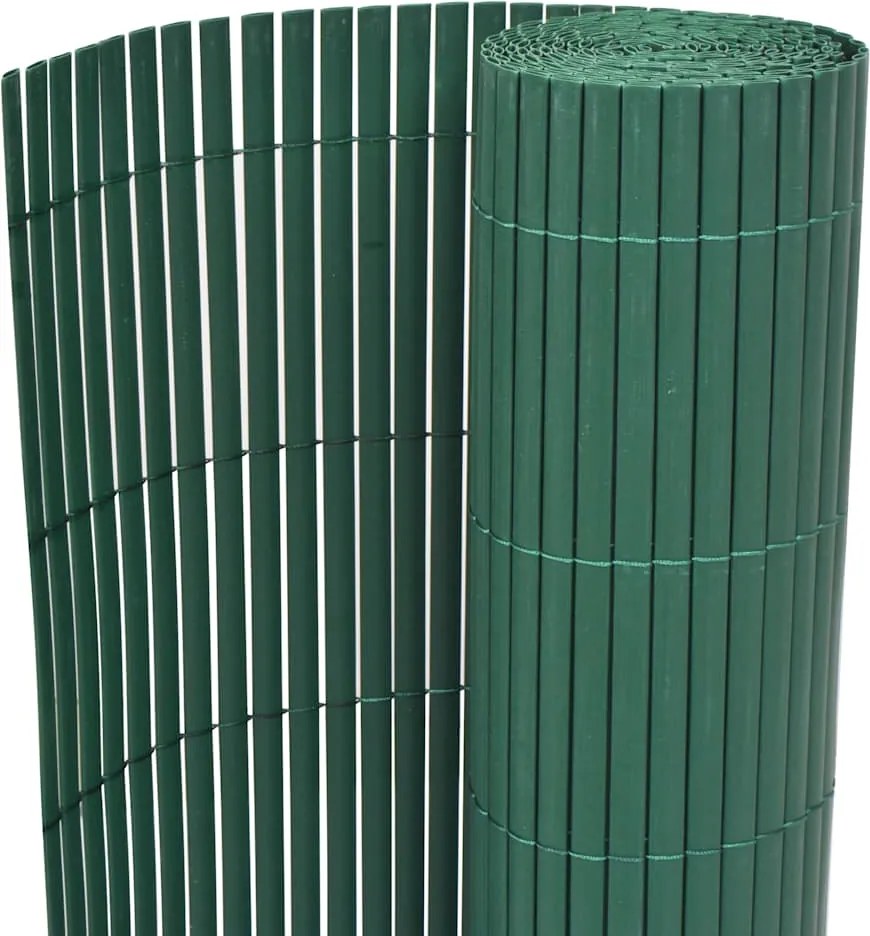 vidaXL Kerti Kerítés Zöld 150 x 300 cm PVC