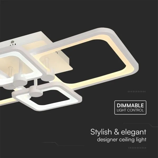 LED Dimmelhető felületre szerelhető csillár LED/70W/230V 3000-6500K + távirányító