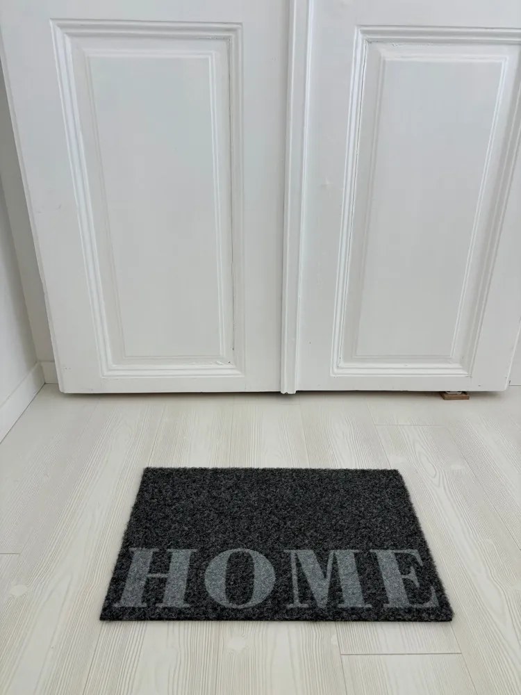 &#039;Home&#039; antracit szennyfogó szőnyeg 40x70 cm