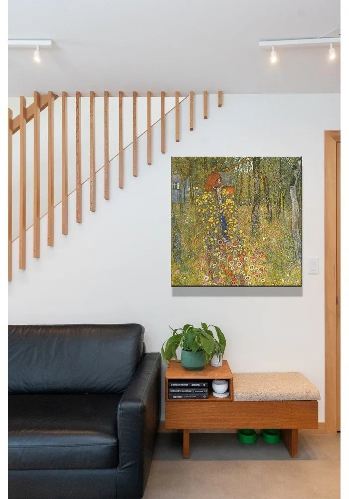 Farm Garden With Crucifix másolat, 60 x 60 cm - Gustav Klimt