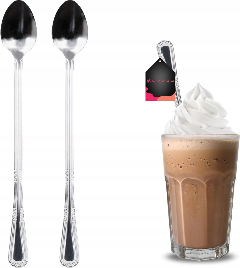 Hosszú Kanál Kávé Italokhoz Latte Csapos Kanál 2db Long Drink