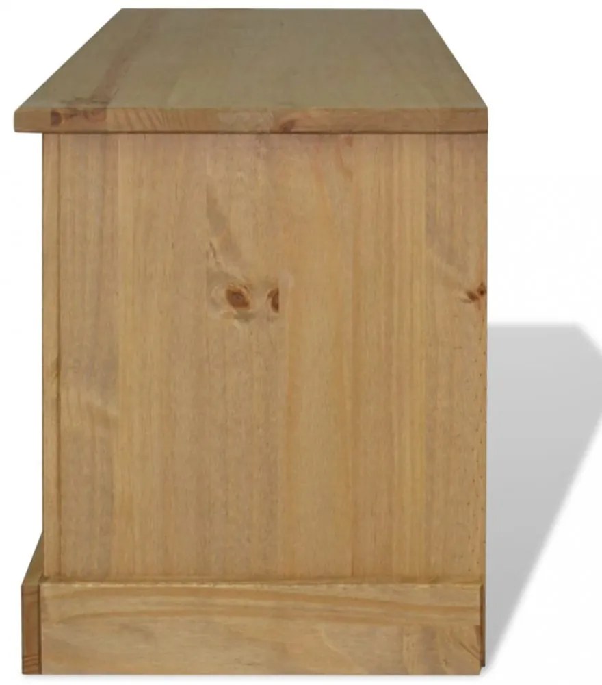 Corona-stílusú mexikói fenyő TV szekrény 91 x 43 x 56 cm
