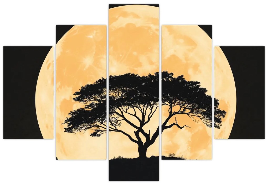 Kép – Fa arany teliholdban II. (150x105 cm)
