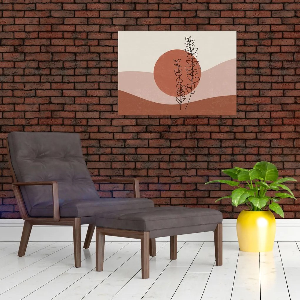 Kép - Boho levelek N⁰1 (70x50 cm)