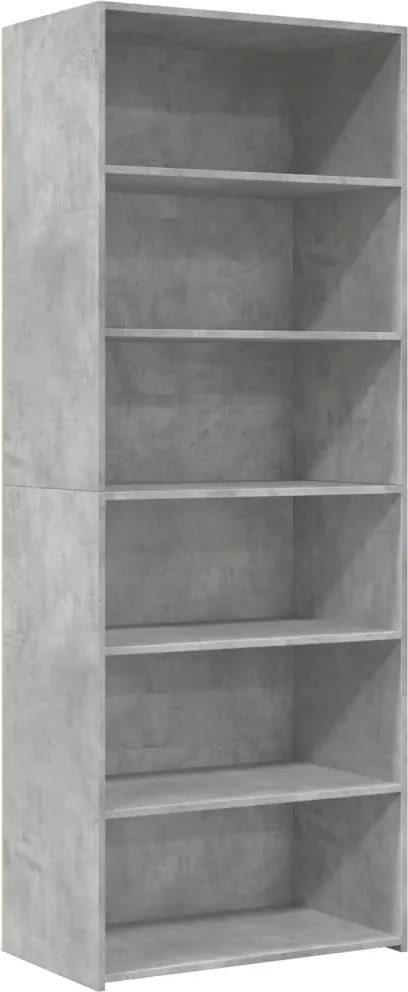 vidaXL betonszürke szerelt fa magasszekrény 70 x 41 x 185 cm