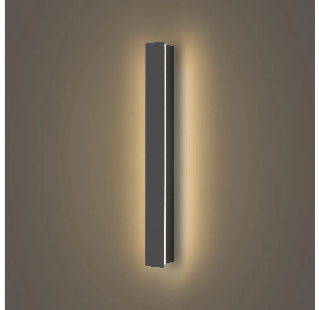 Brilagi - LINEAR kültéri fali LED világítótest, 12W, 230V, 3000K, IP65, antracit