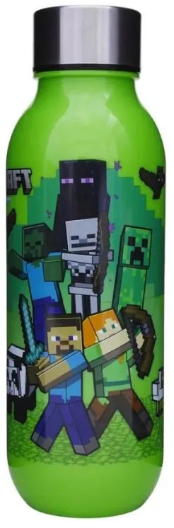 Minecraft Crafting műanyag kulacs csavaros kupakkal 640 ml