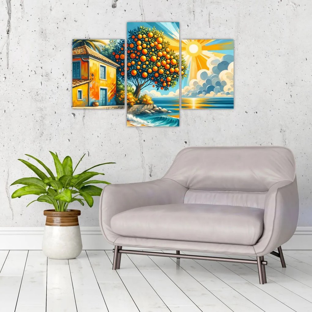 Kép - Ház narancsokkal I. (90x60 cm)