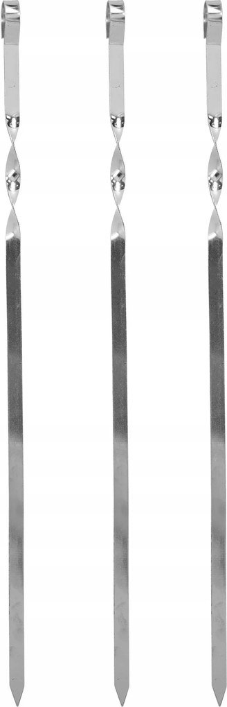 Nyárstartó fém 45cm 3db-os szett grill pezsgő