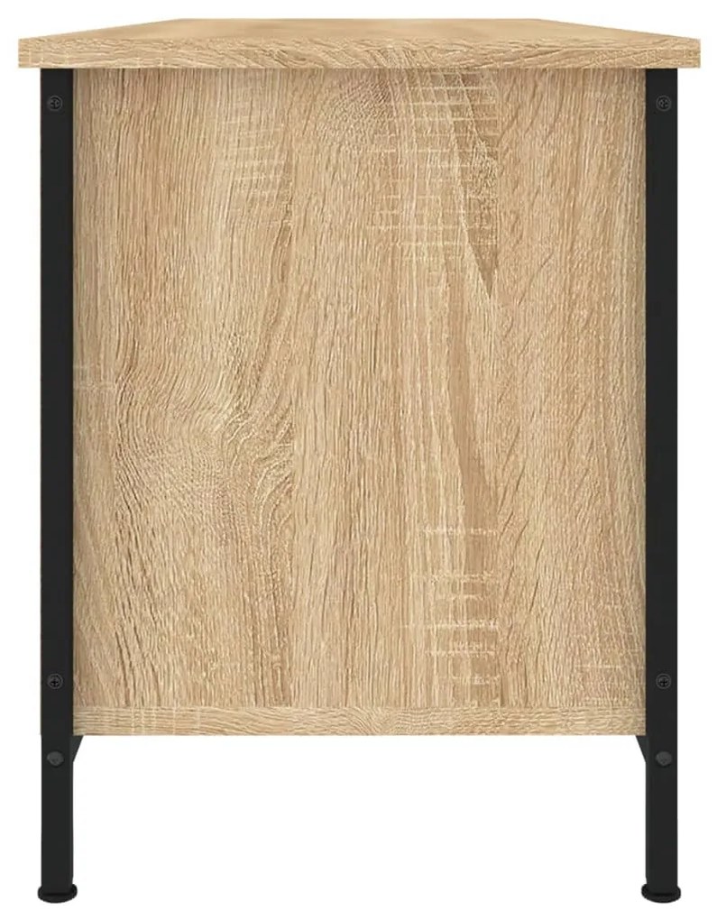 sonoma tölgyszínű szerelt fa TV-szekrény 102x35x45 cm