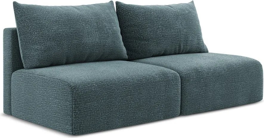 Türkiz kinyitható-tárolóhelyes kanapé 216 cm Kalena – Makamii