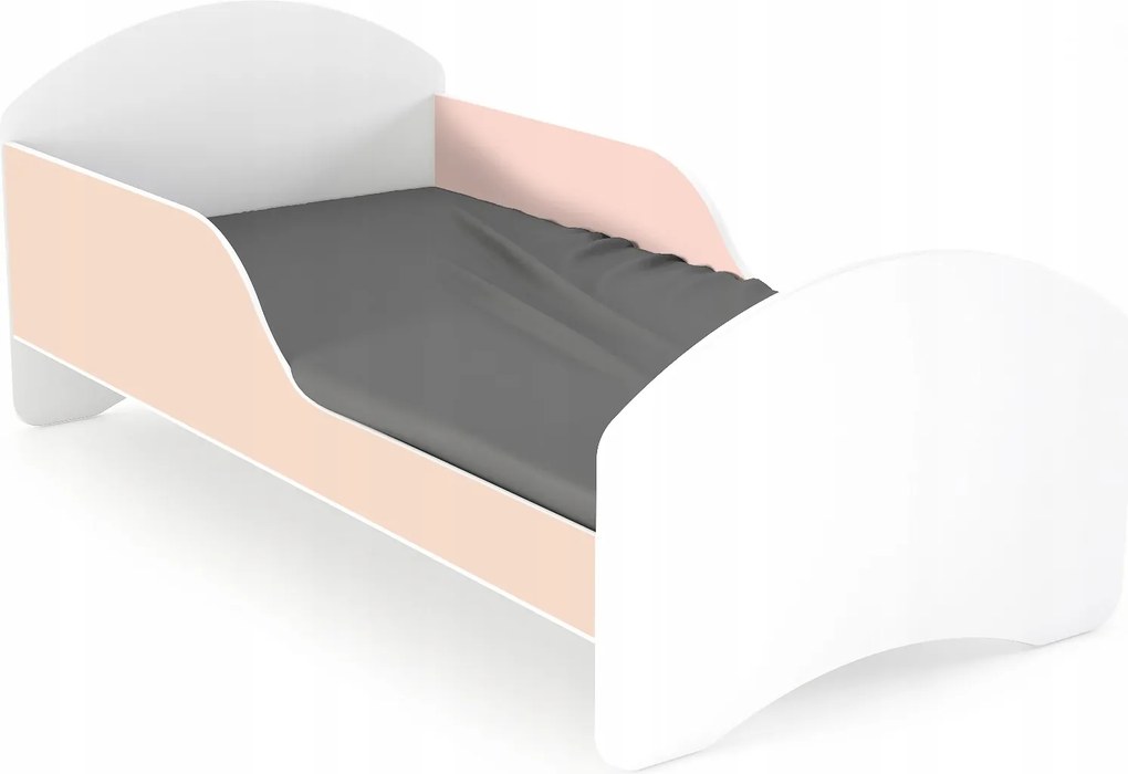 Gyerekágy LEO2 160x70 fehér-rózsaszín