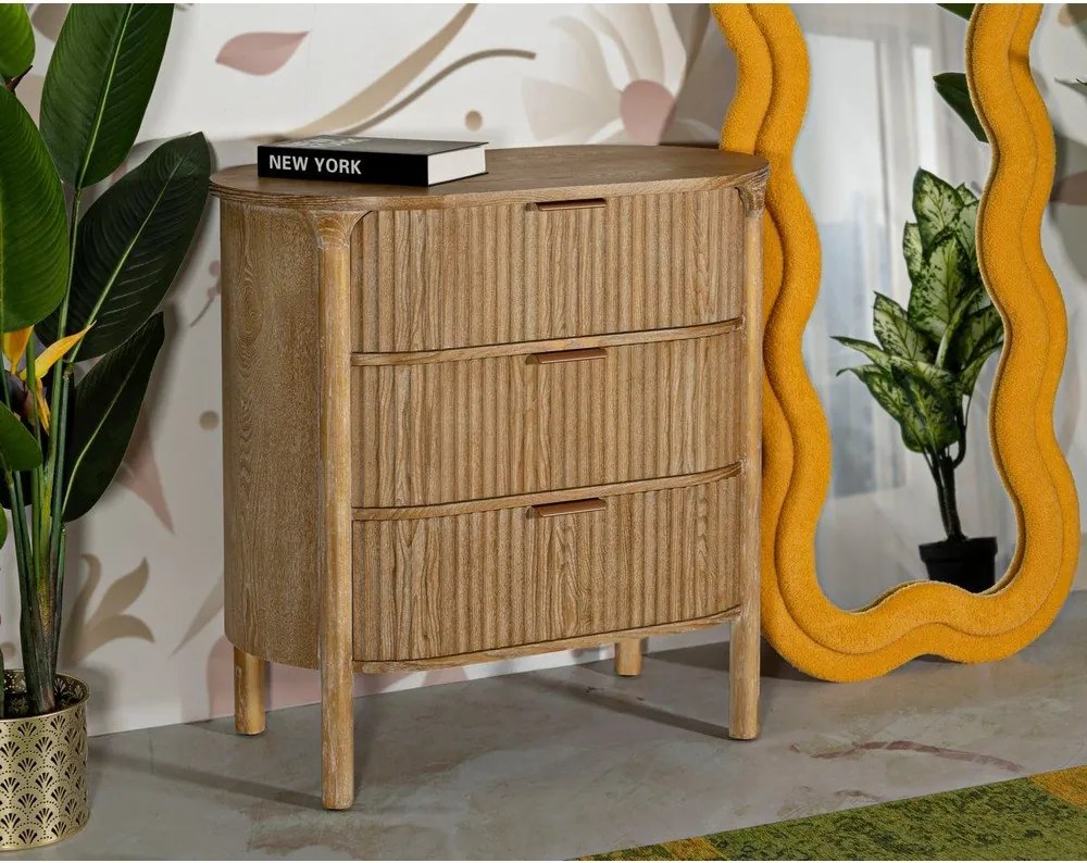 Natúr színű jegenyefenyő komód 80,5x82x47 cm Gothenburg – Mauro Ferretti