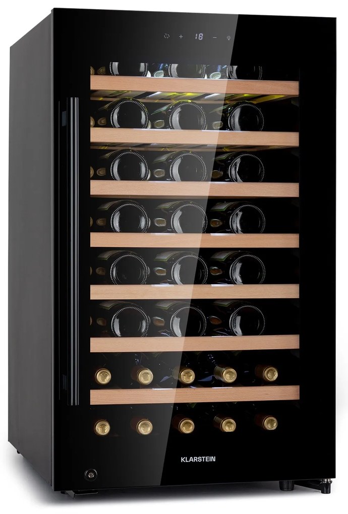 Klarstein Barossa 50 Uno, borhűtő, 120 liter, 52 palack, 1 zóna, érintőképernyő