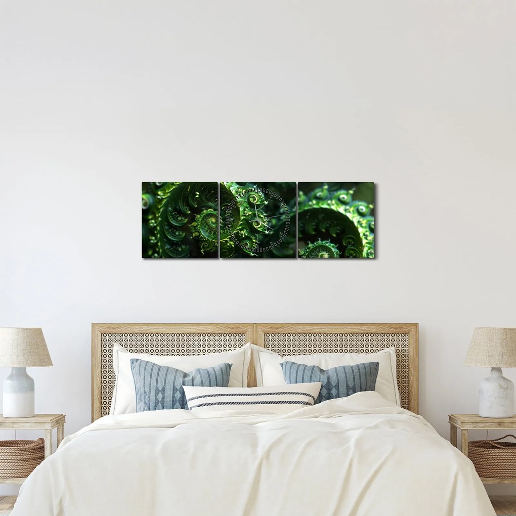 Kép - Spirálok (órával) (90x30 cm)