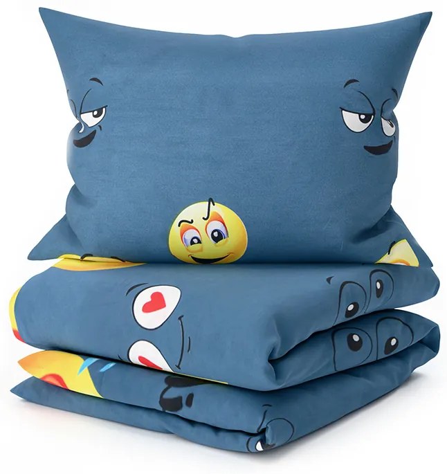 Mikroszálas ágyneműhuzat EMOJI KINYÚJTOTT nyelvvel szürke Ágyneműhuzat mérete: 70 x 90 cm | 140 x 200 cm