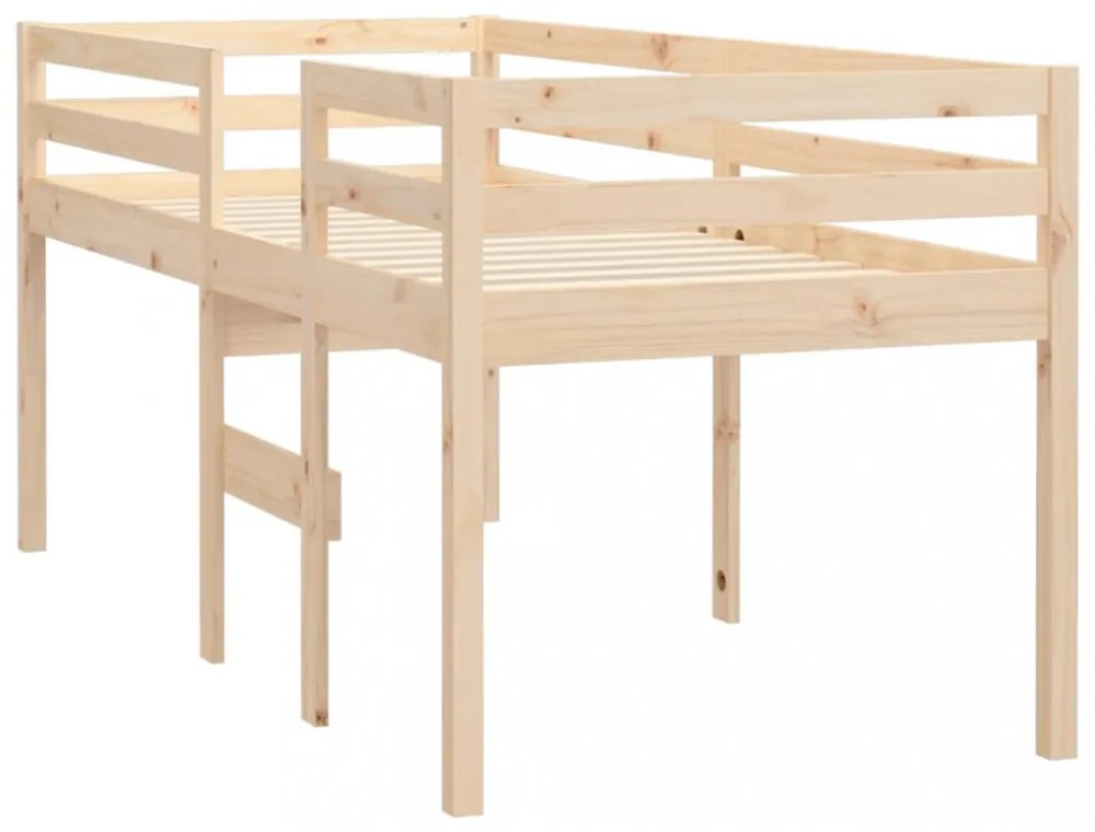 tömör fenyőfa magasított ágy 80x200 cm
