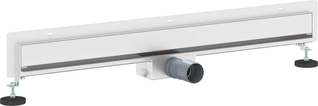 vidaXL Falon rögzített zuhanylefolyó Ezüst 80 cm Rozsdamentes acél 304