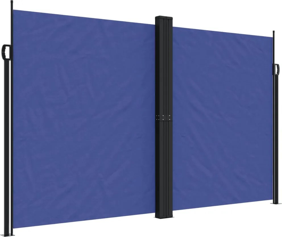 vidaXL kék behúzható oldalsó napellenző 200 x 600 cm