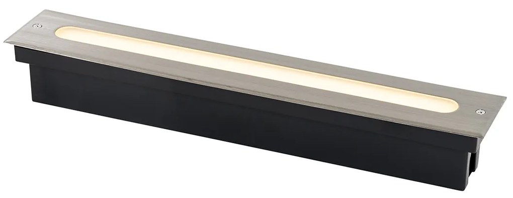 Modern talajszpot acél 50 cm LED-del IP65 - Eline