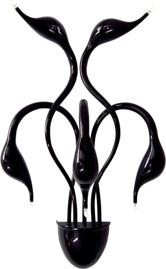 Italux SWAN MB8098-5A BLACK Fali lámpa 5x20W/G4 IP20