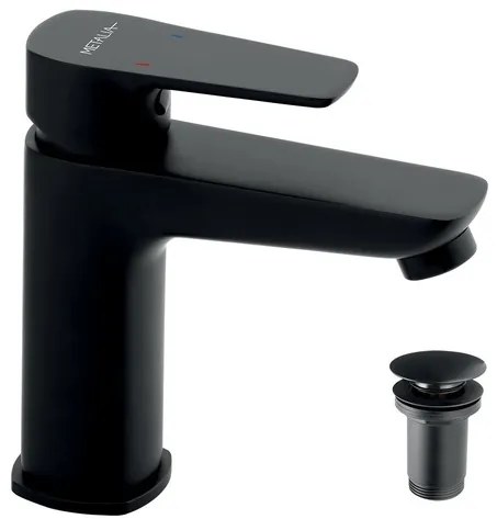 Novaservis Metalia 58 mosdó csaptelep clic-clac rendszerrel fekete 58003,5 58003.5