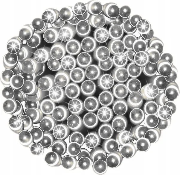 Karácsonyfa lámpák Led 100 Fehér Hideg 8 m Flash Vízálló Kültéri IP44