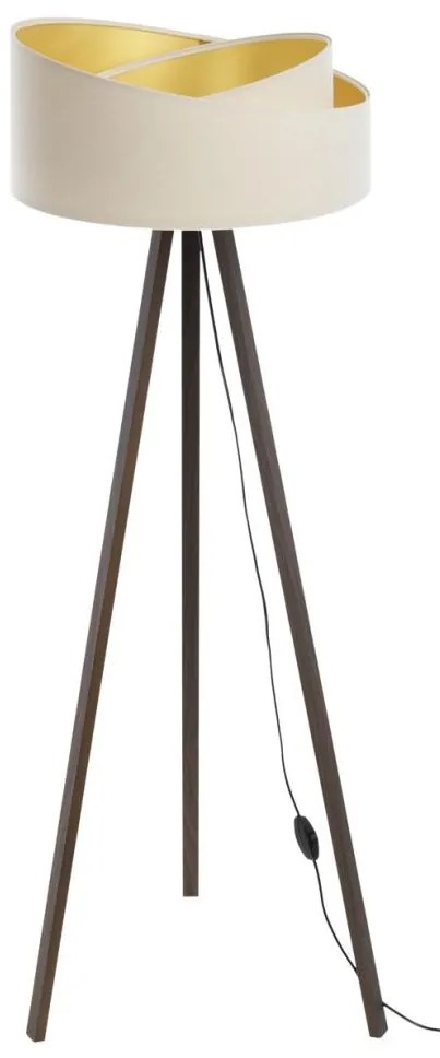 Állólámpa GALAXY 1xE27/60W/230V krém/barna