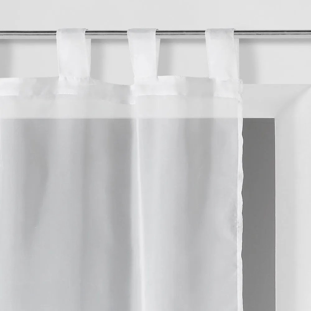 Fehér voile fényáteresztő függöny szett 2 db-os 60x160 cm Voiline – douceur d'intérieur