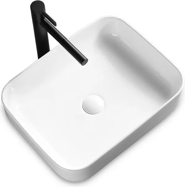 Mosdókagyló Asztali Téglalap alakú Demi Sim White Fehér Rea