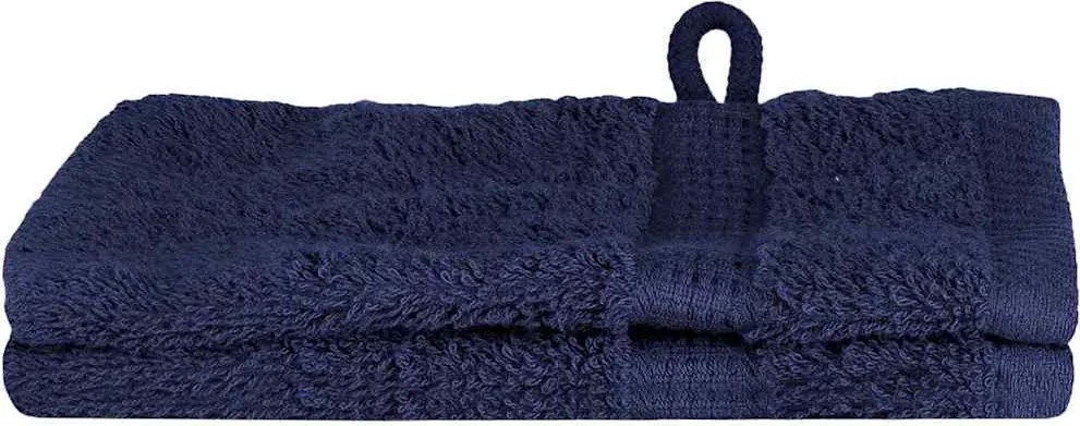 vidaXL Vendégtörölköző SOLUND 2 pcs Sötétkék 15 x 21 cm 550 gsm