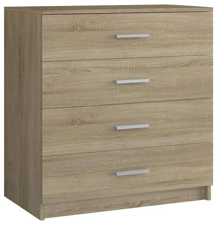 TIMON komód Sonoma tölgy kivitelben Komoda 4S Sonoma