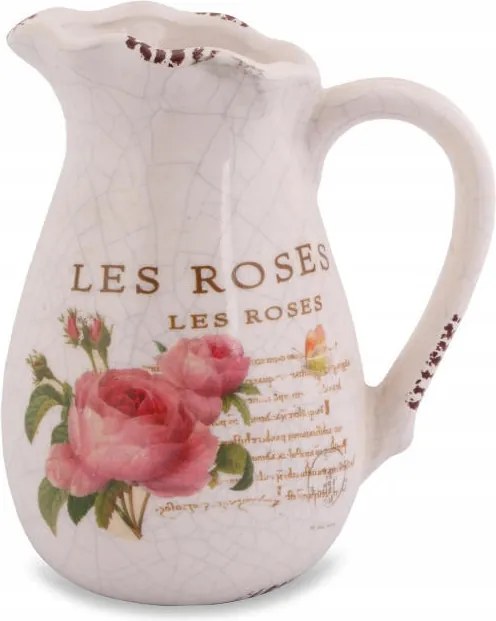 Öregített kancsó 13 cm, rózsa dekoratív szép