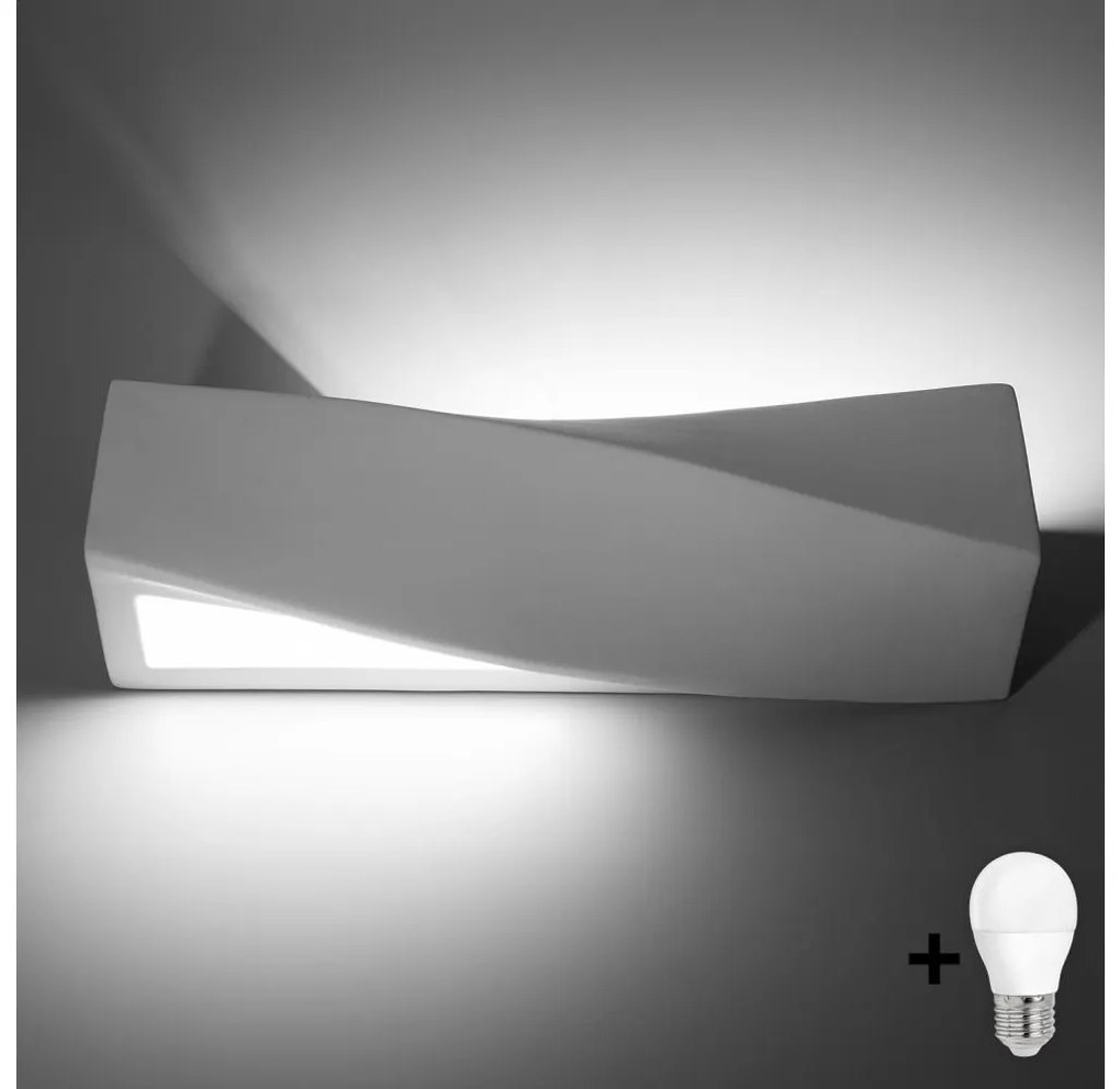 Brilagi Brilagi -  LED fali lámpa KERRY 1xE27/7,5W/230V kerámia/fehér BG0567
