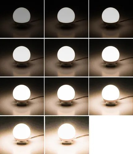 LED tükör/fésülködőasztal lámpák - 10 db.