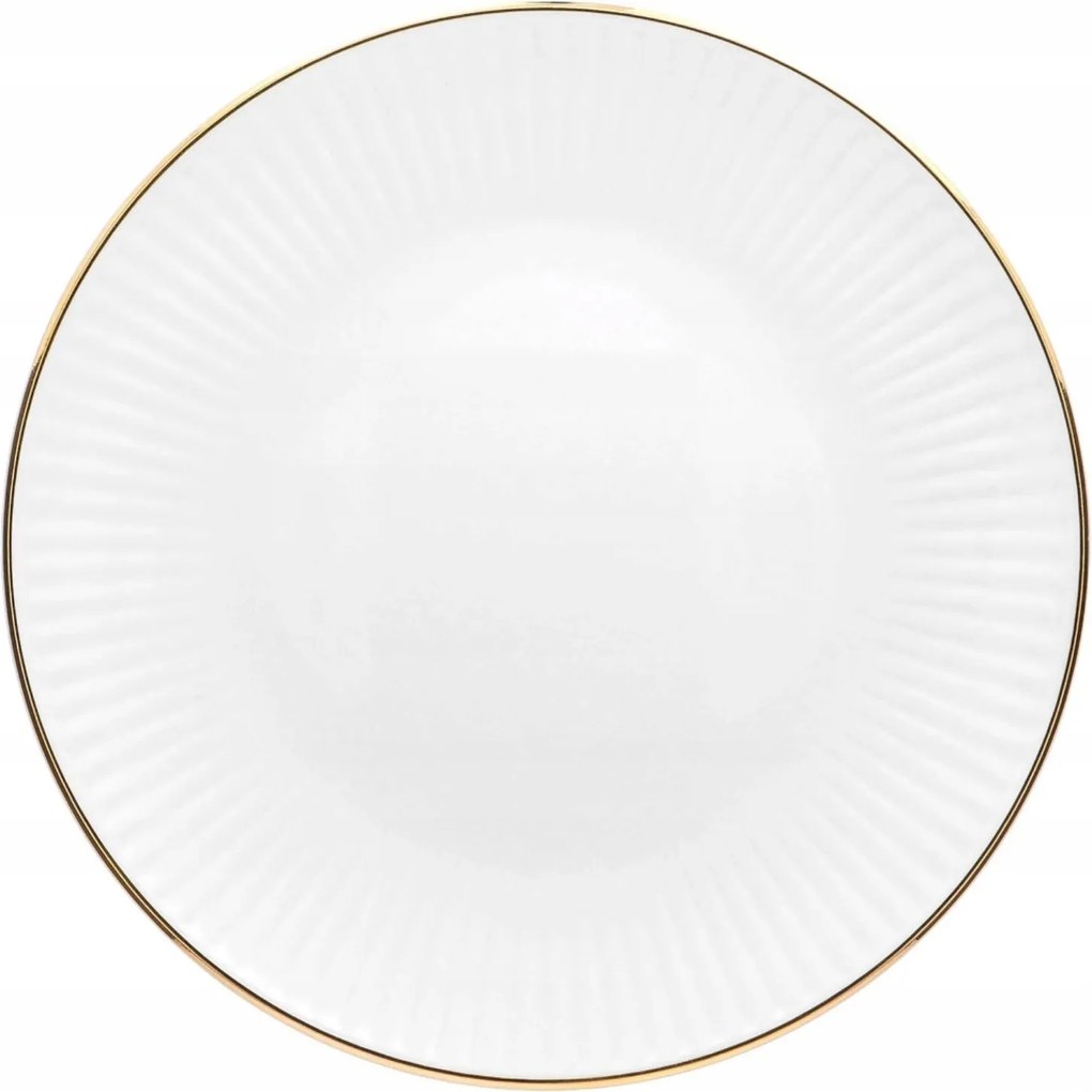 Tányér 26 cm Dália Arany vonal Chodzież