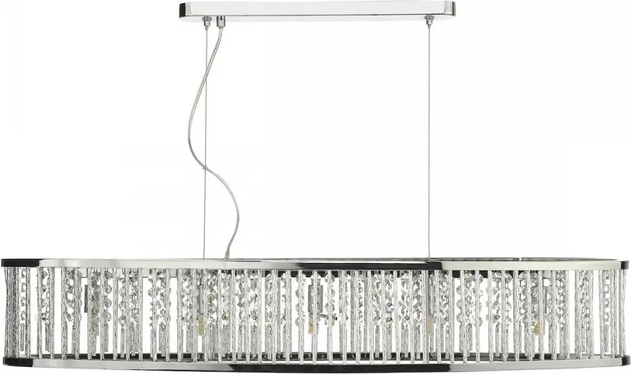 DAR LIGHTING NAN6268 NANTES Kristály Függesztett Lámpa Csiszolt Króm G9 IP20