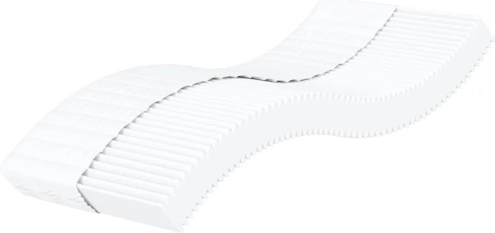 vidaXL fehér H2/H3 keménységű habmatrac 90 x 190 cm