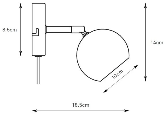 Markslöjd 108983 - Fali spotlámpa POP 1xGU10/7W/230V szürke