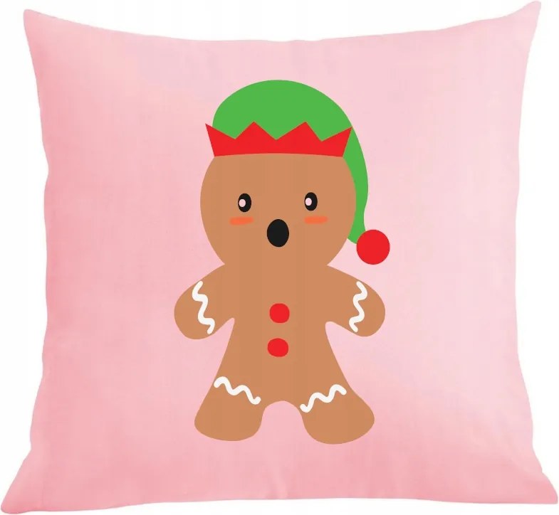 Párna párnahuzat karácsonyi mintás mézeskalács karácsony