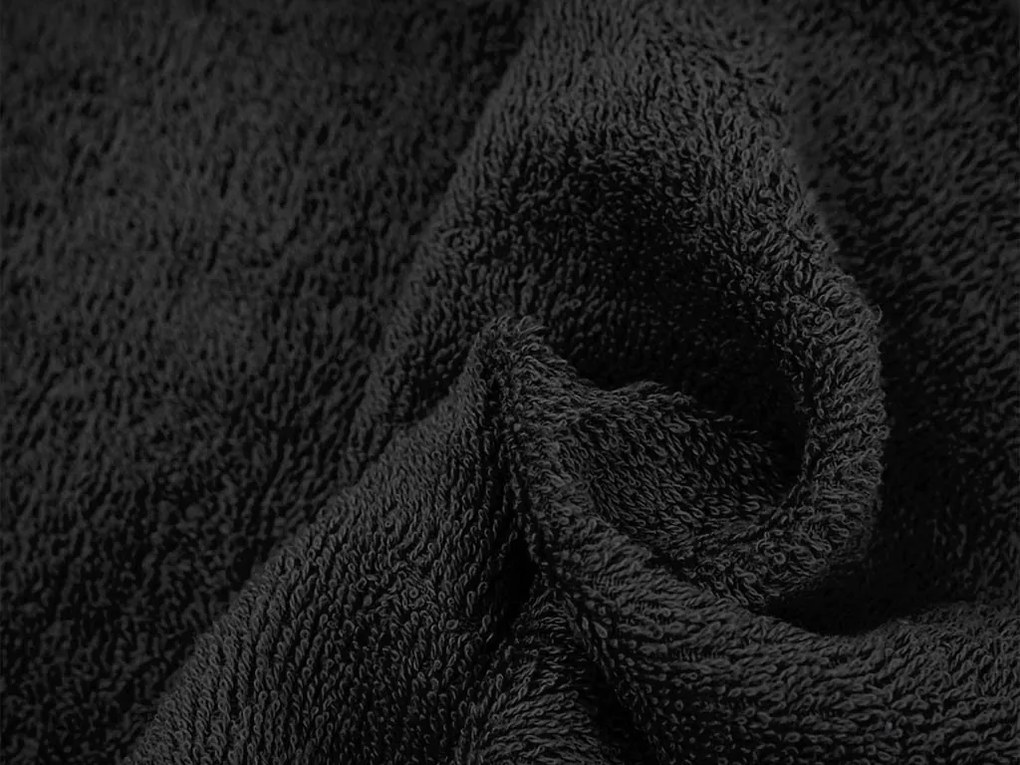 Törölköző NORIELLE 50x90 cm fekete, 100% pamut