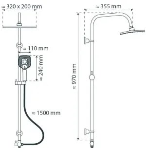 Schütte 60660 - MALLORCA zuhanygarnitúra fényes króm