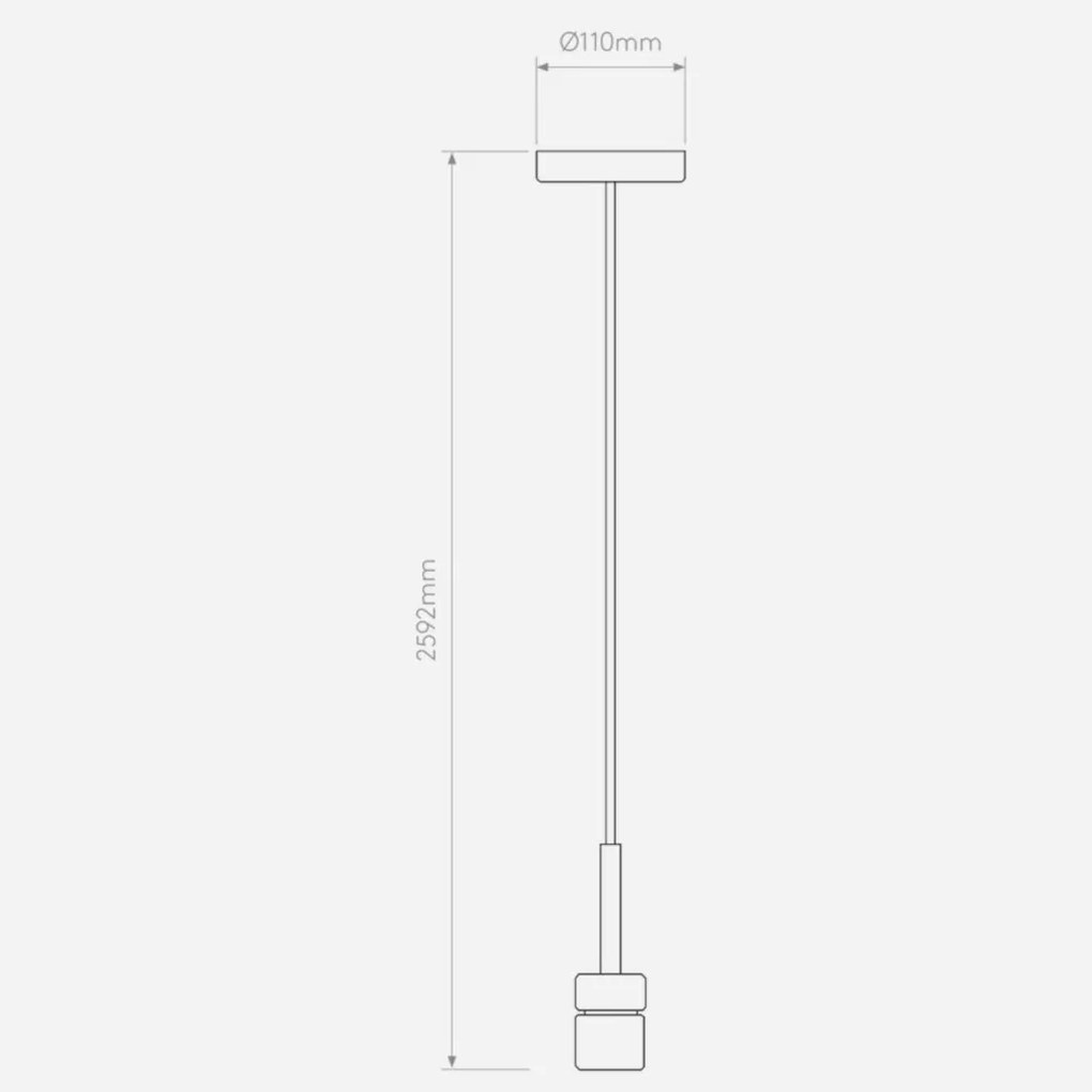 ASTRO LIGHTING 1184021 PENDANT KIT Hengeres Függesztett Lámpa Barna E27 IP20