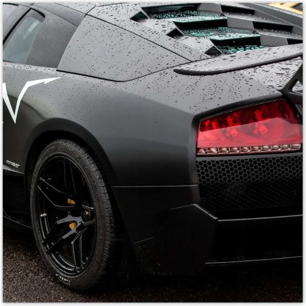 Poszterek 100x100 Fekete autó