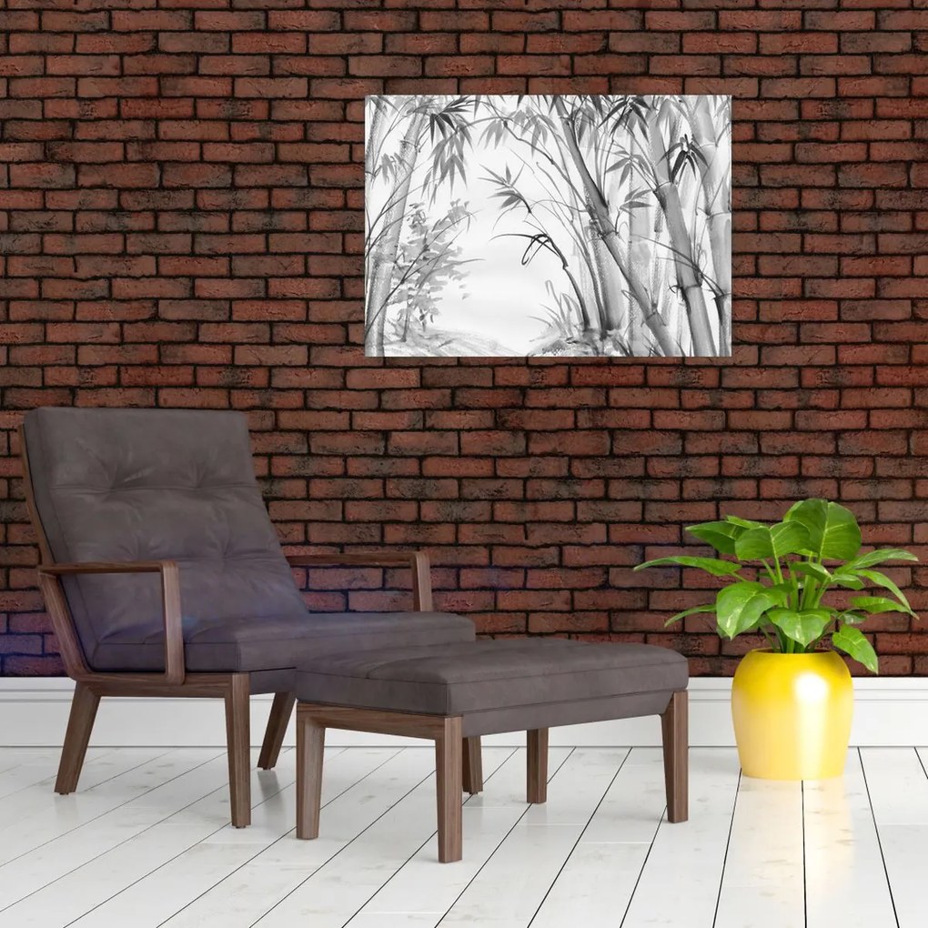 Kép - Bambusz erdő (70x50 cm)