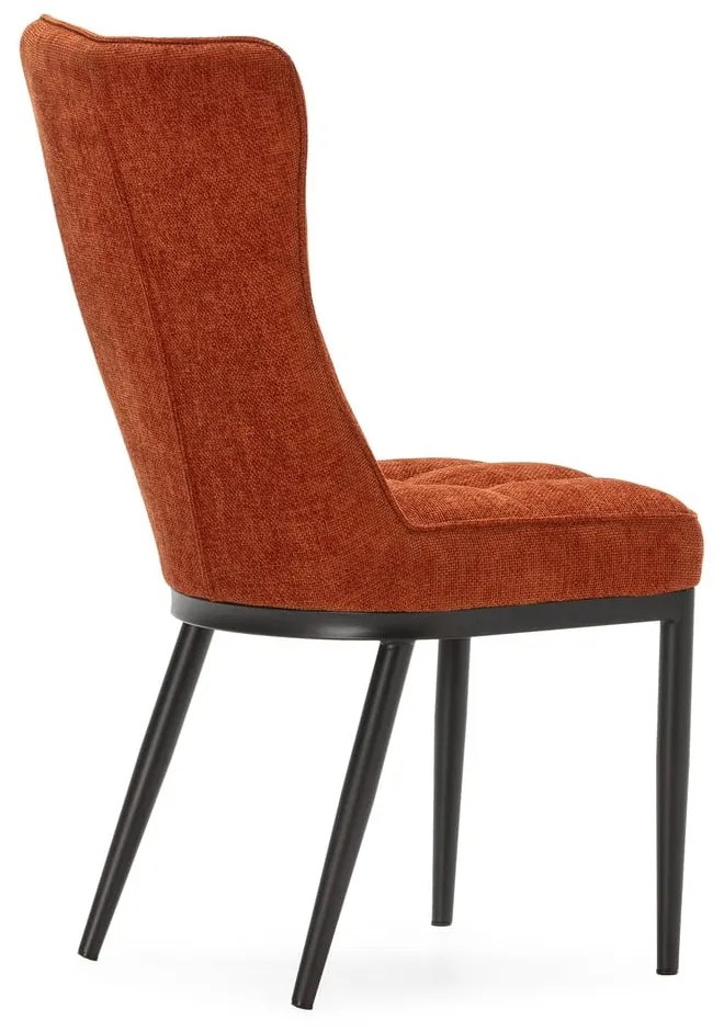 Terrakotta színű étkezőszék szett 2 db-os Damon – Marckeric