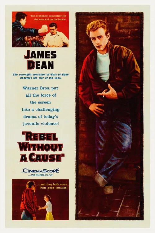 Illusztráció Rebel without a cause, Ft. James Dean, 3602 Theatre Retro movie