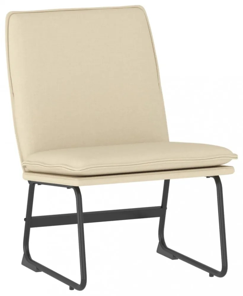 vidaXL Krémszínű szövet pihenőszék 52 x 75 x 76 cm