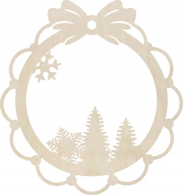 Karácsonyi karácsonyfadísz masnival Karácsony különböző színekben 5db